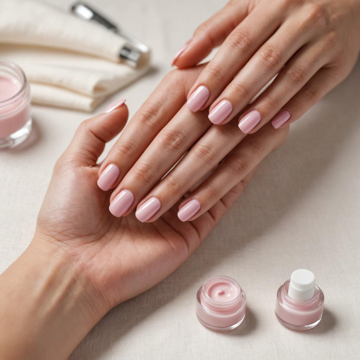 Manicure flatlay at Gloopex