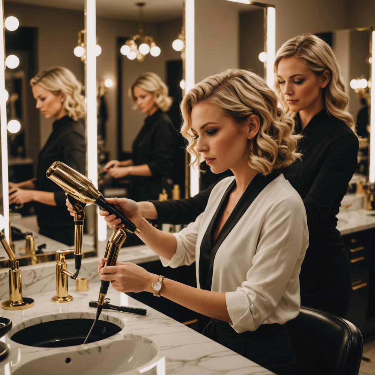 Hairstyling at Gloopex Beauty Studio